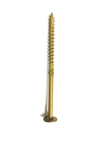 Big Timber CTX1710 T-40#17 x 10" Construction Lag Screw Knurled Shank Type-17, Bronze, (250per Pack)